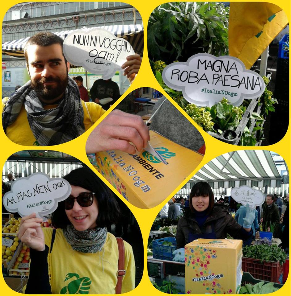 Legambiente si mobilita per #ItaliaNOogm Legambiente si mobilita per #ItaliaNOogm